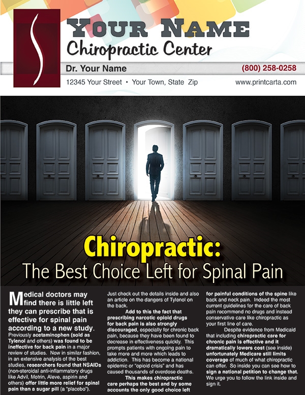 Chiropractic: The Best Choice Left for Spinal Pain
