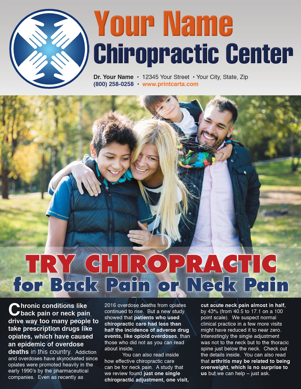Try Chiropractic for Back or Neck Pain